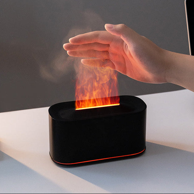 Umidificator Modern cu Flacără RGB