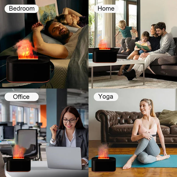 Umidificator Aromaterapie Flacără Magică